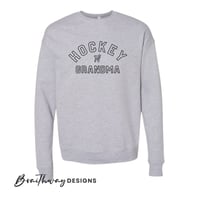 Image 5 of PREORDER - HOCKEY GRANDMA SPONGE FLEECE DROP SHOULDER CREWNECK
