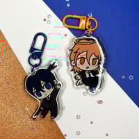 Image 1 of  Aki & Angel chainsawman matching keychains