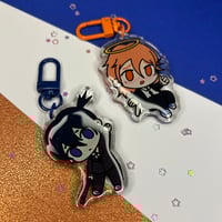 Image 2 of  Aki & Angel chainsawman matching keychains