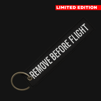 [🎅] Pilotlocker Sleek Black Remove Before Flight Tag