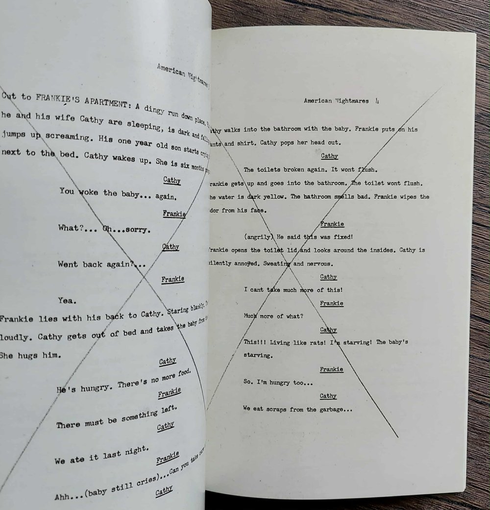 American Nightmares Scrapbook: Shooting Diary and Script, by Buddy Giovinazzo