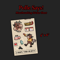 Image 1 of POLLE SAYS! - Mouthwashing Sticker Sheet