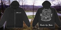 PREORDER | STOUT 'Taste The Hate' Zip-Up Hoodie  (Black)