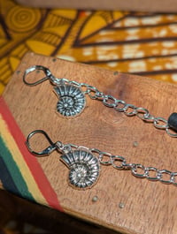 Image 2 of Ammonite Ear Plug Earrings