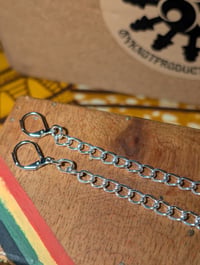 Image 1 of Silver Chunky Chain Earplug Clips