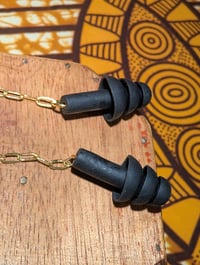 Image 3 of Gold Paperclip Chain Clip Ear Plugs
