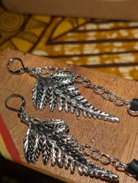 Image 3 of Fern Ear Plug Earrings