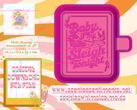 Image 2 of Ride My Sleigh PokerCard Mold|HousingMoldMaker STL File for Freshies|Candle|Aroma Beads|Freshie Mold