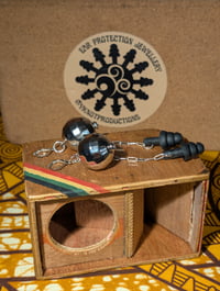 Image 1 of Disco Ball Ear Plug Earrings