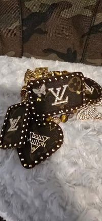 Image 3 of Denim Shoulder Bag & 3 Stack Bracelets