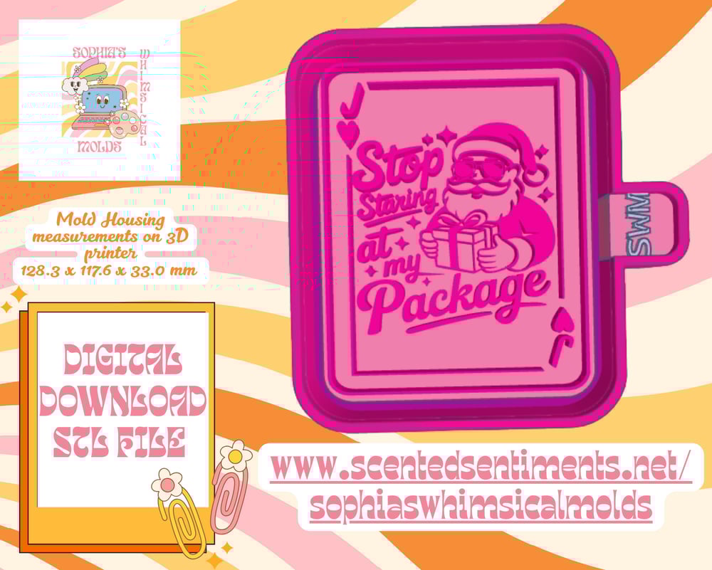 Image of Stop Starring Poker Card Mold|HousingMoldMakerSTLFile for Freshies|Candle|Aroma Beads|Freshie Mold