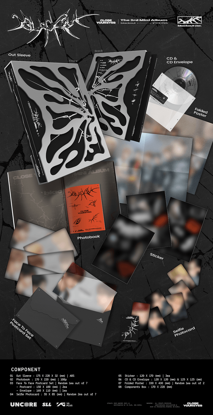 Image of [PRE-ORDER] CLOSE YOUR EYES ‘blackout’ (blackout ver.)