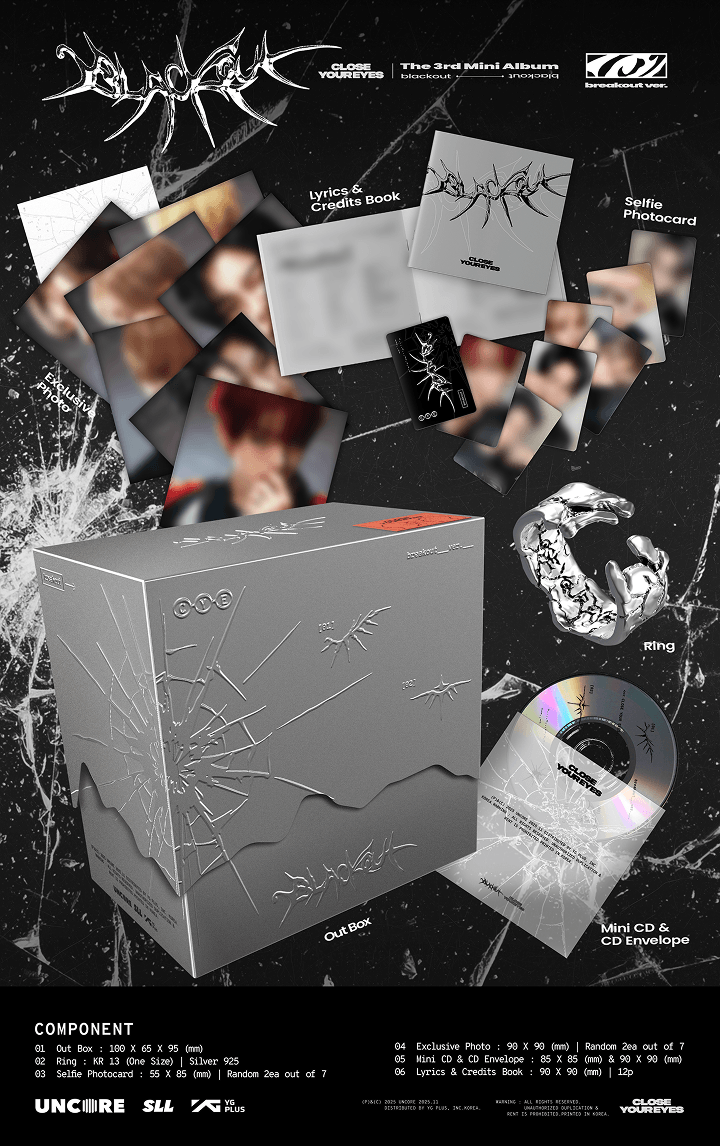 Image of [PRE-ORDER] CLOSE YOUR EYES ‘blackout’ (breakout ver.)