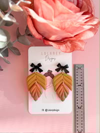 Image 3 of Ombre Fall Drop Leaf Dangles