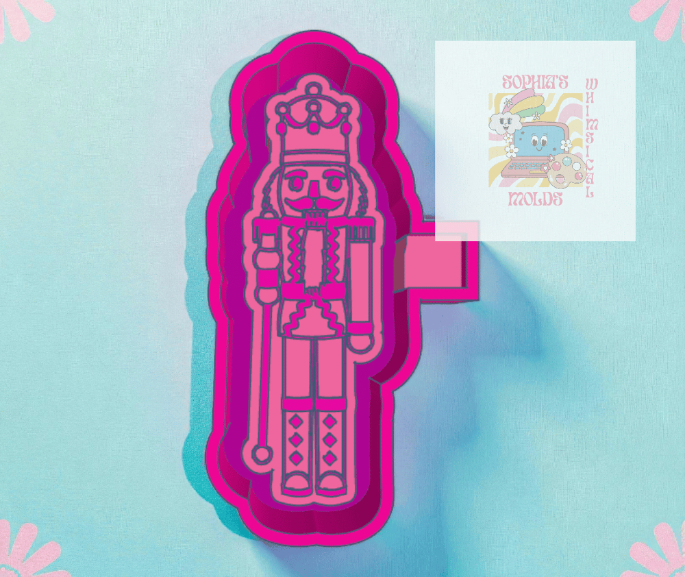 Image of Christmas Nutcracker Mold|Housing Mold Maker STL File for Freshies|Candle|Aroma Beads|Freshie Mold
