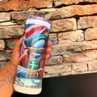 Image 1 of Shadow the Hedgehog Tumbler - Printed on Permanent Vinyl and Epoxy Resin Coated for Durability