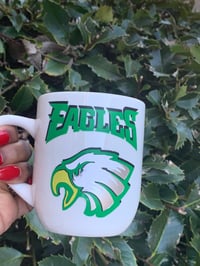 Handcrafted Philadelphia Eagles Coffee Mug with Durable Permanent Vinyl Design