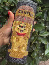Image 2 of Customizable Winnie The Pooh Rhinestone Bedazzled Tumbler - 20 oz