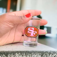 Image 2 of 49ers Shot Glass: NFL Football Fan Gift-987e334b