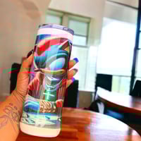 Image 2 of Shadow the Hedgehog Tumbler - Printed on Permanent Vinyl and Epoxy Resin Coated for Durability