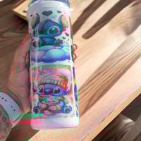 Image 1 of Stitch Inspired Tumbler Cup: Handcrafted Glitter Epoxy 20oz