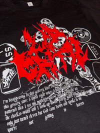 Image 2 of (SMALL ONLY) - Black and Red tee