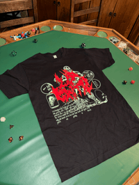 Image 1 of (SMALL ONLY) - Black and Red tee
