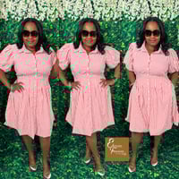 The Posh Stripes Dress (Plus)