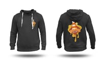 PMG Black Hoodie – Orange Rosin Drip Edition