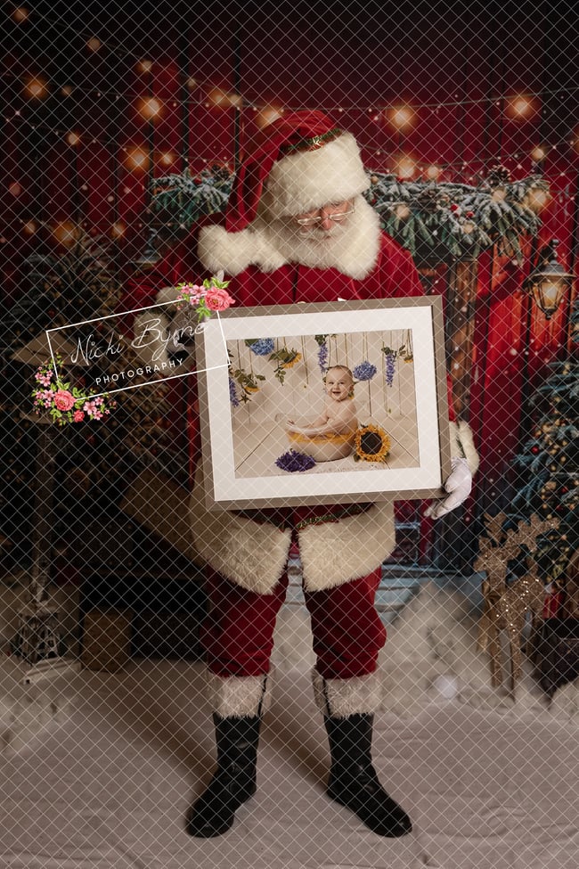 Santa Digital Image holding Your Image