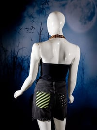 Image 5 of Striped and Studded Jean Shorts