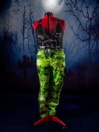 Image 1 of 3XL Green Tie Dyed Jeans