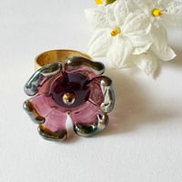 Image 6 of Amethyst Flower Ring