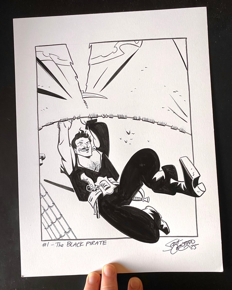 Image of Pulptober 2025 Day 1: THE BLACK PIRATE