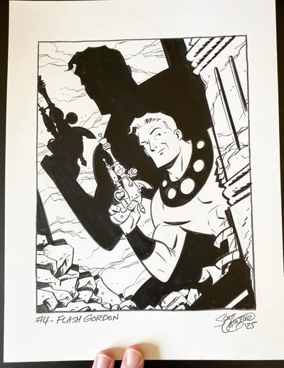 Image of Pulptober 2025 Day 4: FLASH GORDON