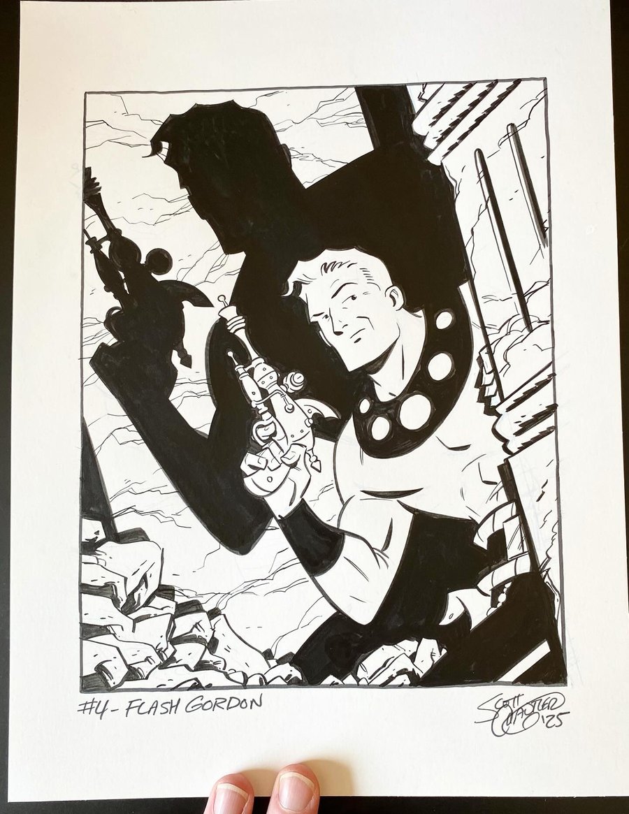 Image of Pulptober 2025 Day 4: FLASH GORDON