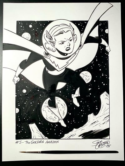 Image of Pulptober 2025 Day 5: THE GOLDEN AMAZON