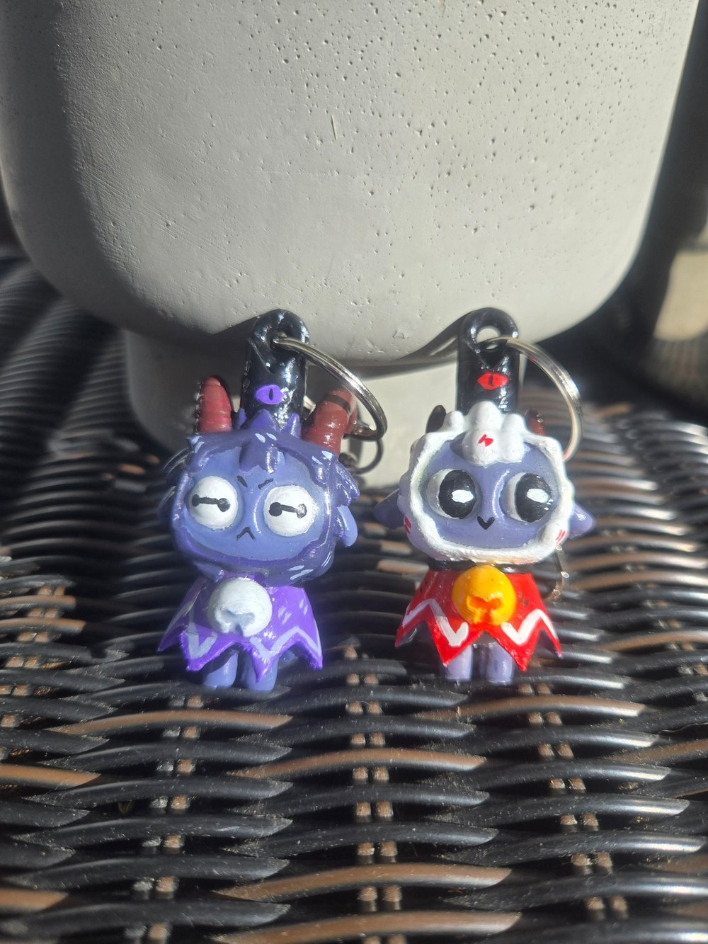 Image of Cult of the Lamb Keychains, COTL, lamb, goat
