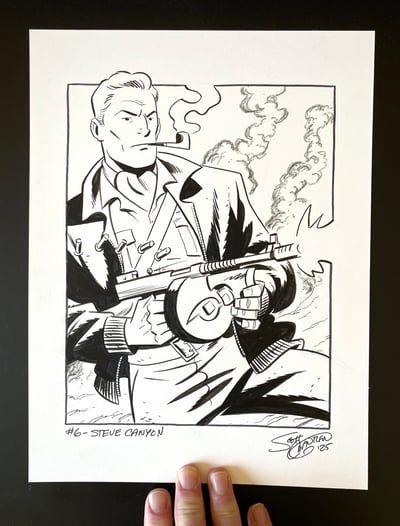 Image of Pulptober 2025 Day 6: STEVE CANYON