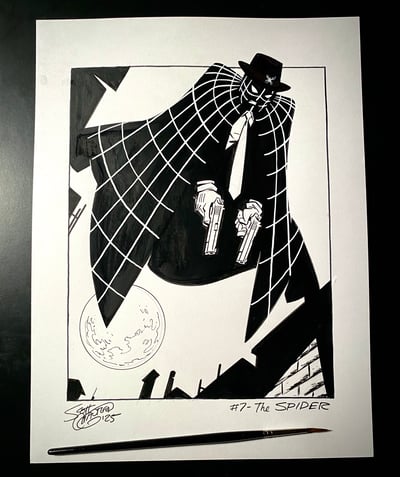 Image of Pulptober 2025 Day 7: THE SPIDER