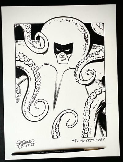 Image of Pulptober 2025 Day 9: THE OCTOPUS