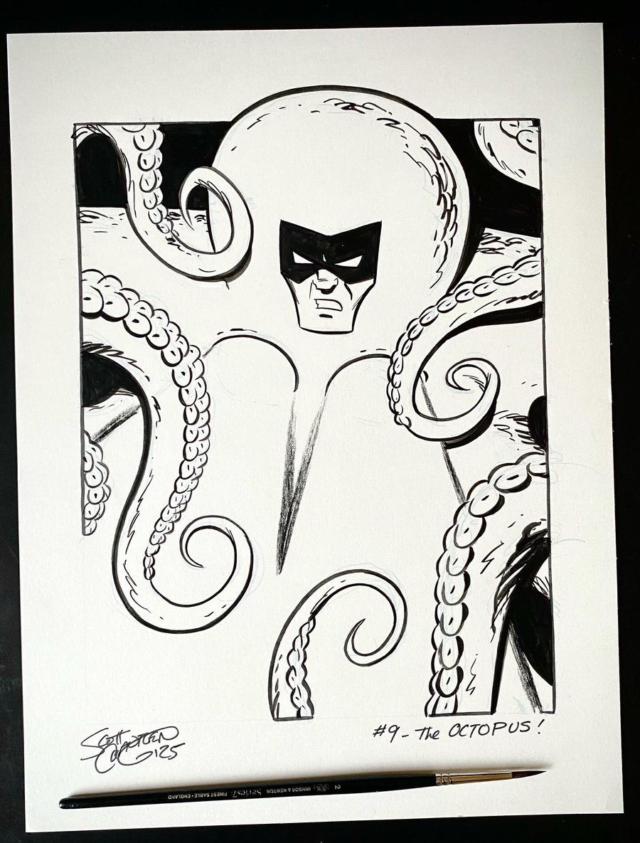 Image of Pulptober 2025 Day 9: THE OCTOPUS