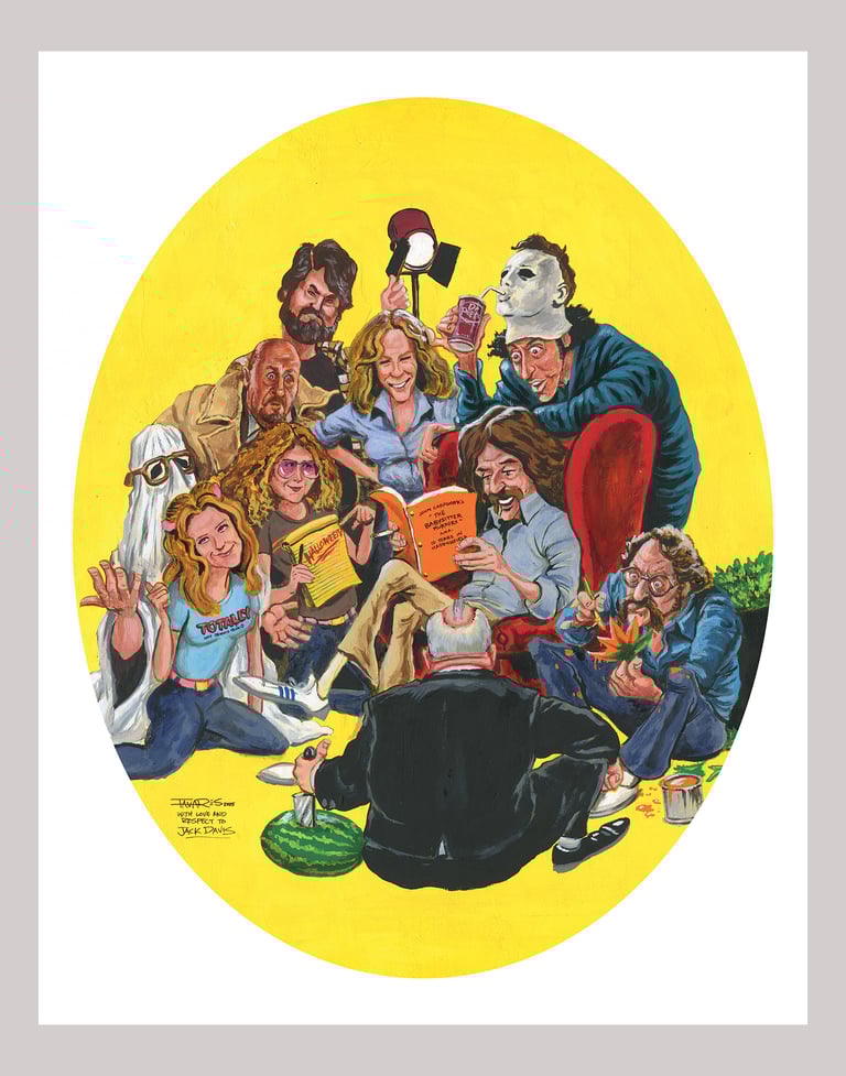 "Creepy Story Time" (inspired by "Halloween" and the "Creepy" cover art of Jack Davis