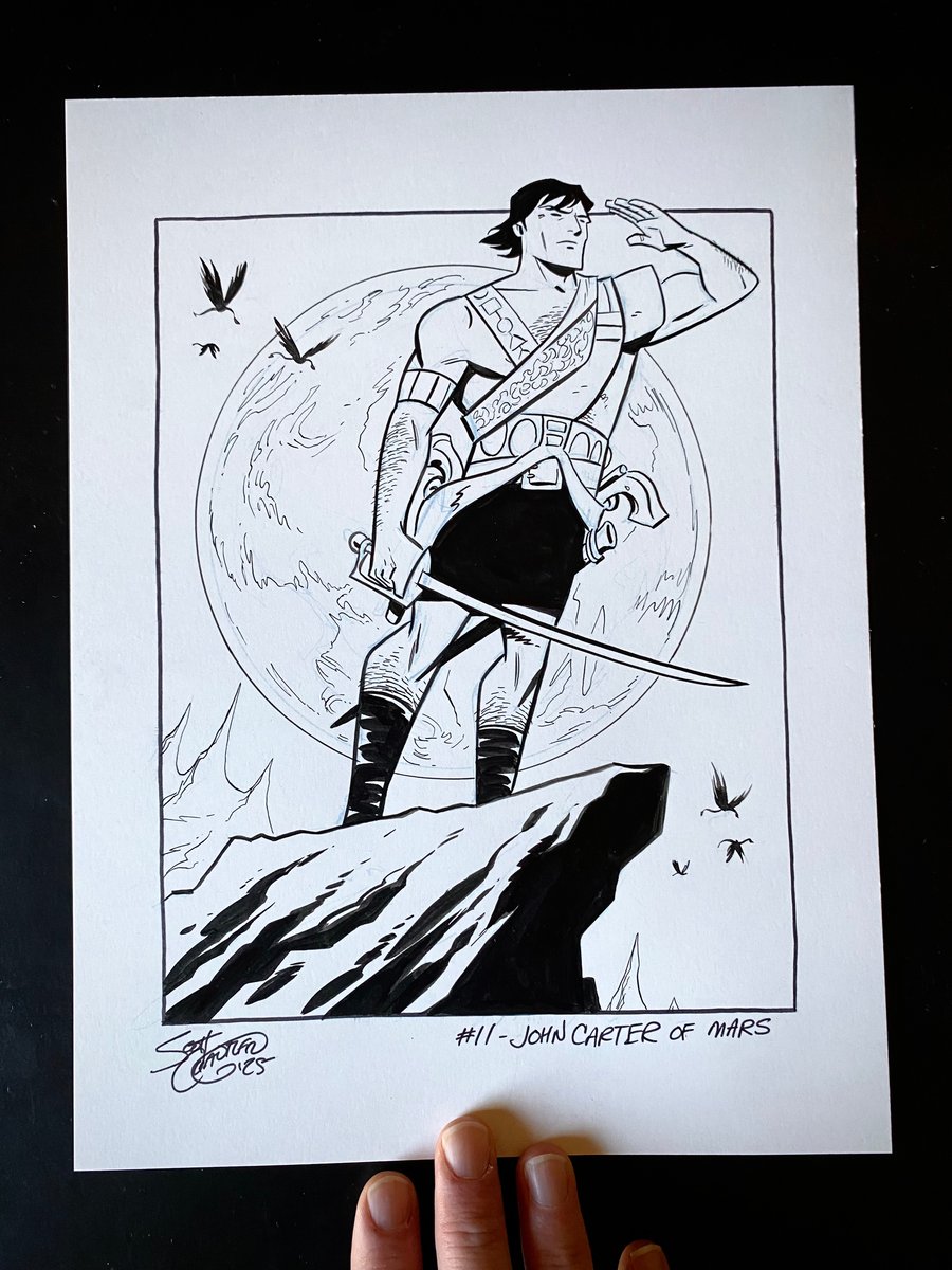 Image of Pulptober 2025 Day 11: JOHN CARTER OF MARS