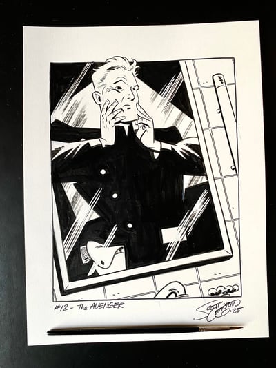 Image of Pulptober 2025 Day 12: THE AVENGER