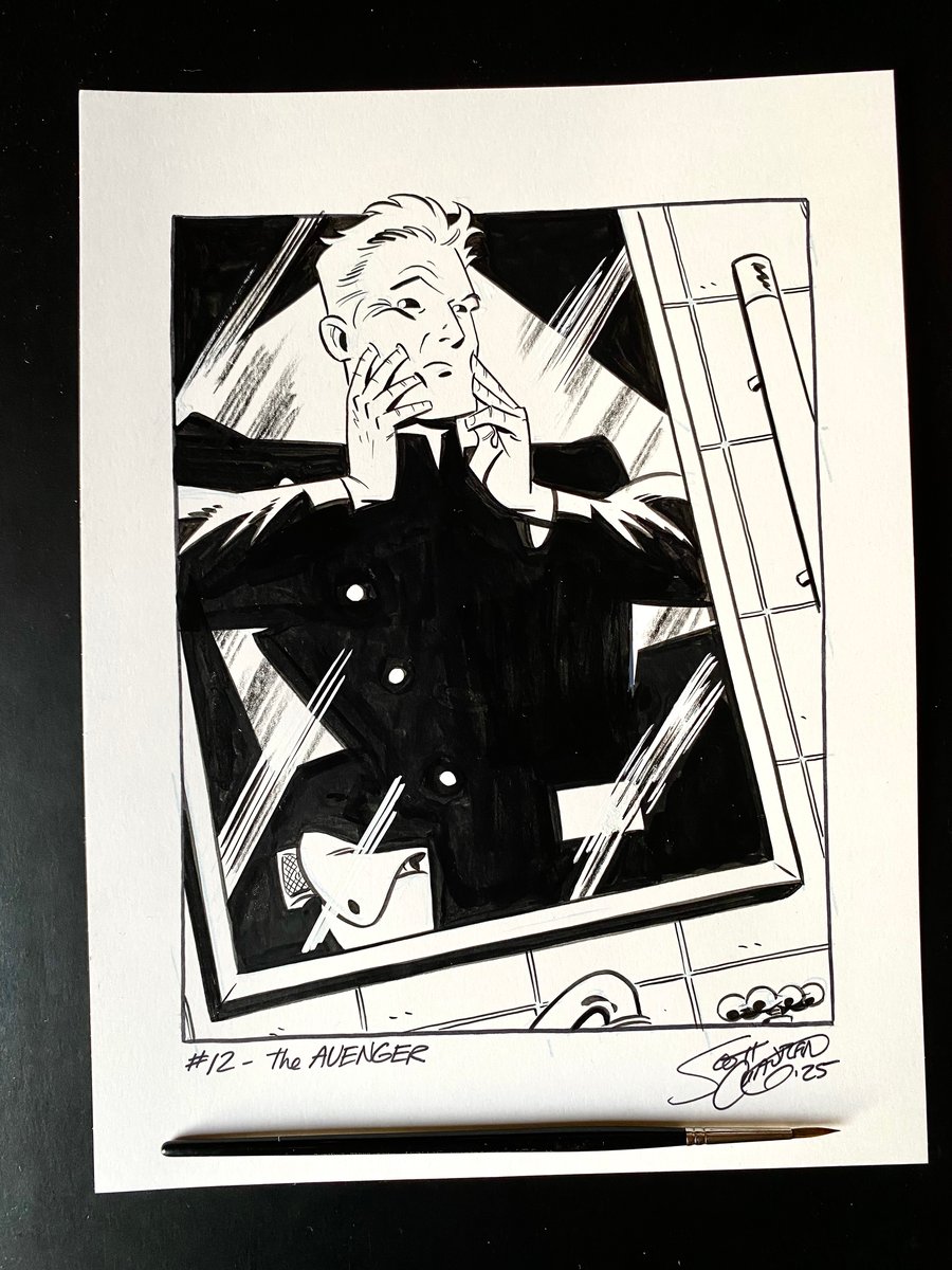 Image of Pulptober 2025 Day 12: THE AVENGER