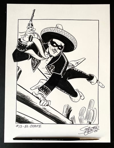 Image of Pulptober 2025 Day 13: EL COYOTE