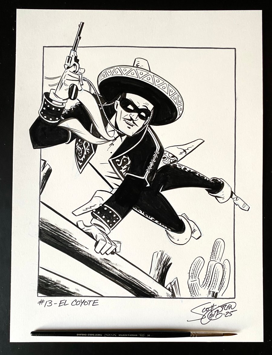 Image of Pulptober 2025 Day 13: EL COYOTE