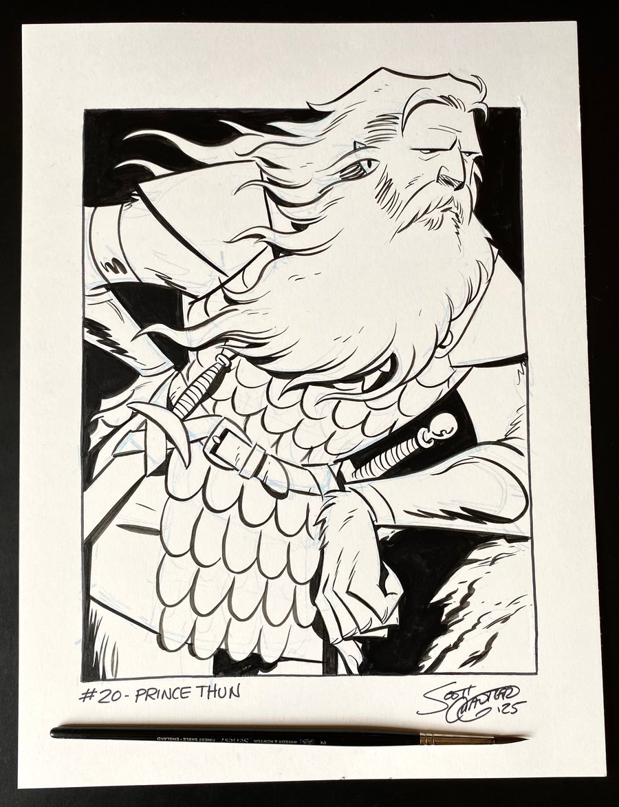 Image of Pulptober 2025 Day 20: PRINCE THUN OF THE LION MEN