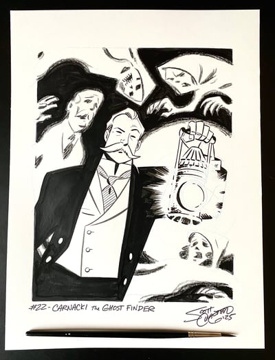 Image of Pulptober 2025 Day 22: CARNACKI THE GHOST-FINDER